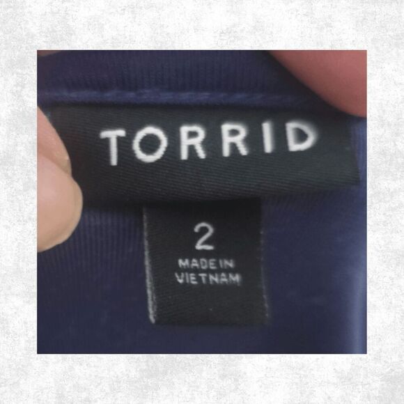 Torrid Blue Velvet Leopard Bodysuit – Size 2 (2X) Glam Grunge Vibes - Picture 6 of 6